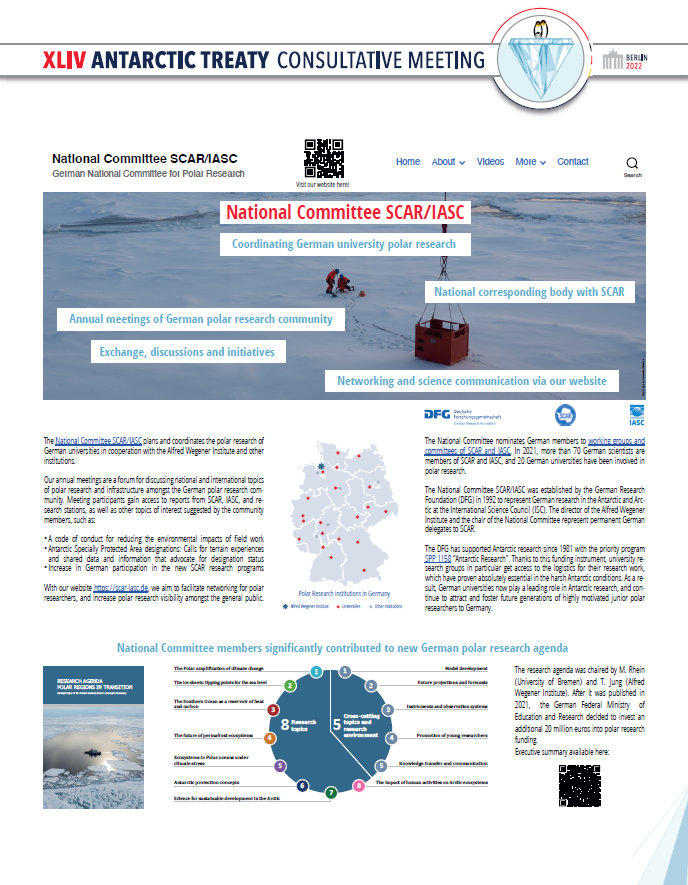 Poster of the German activities for polar research coordination