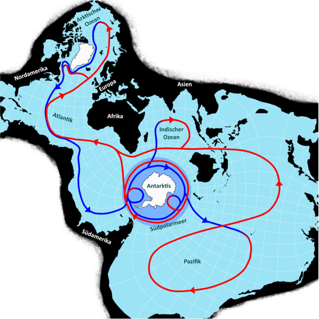 Südpolarmeer hat eine Schlüsselrolle in der globalen Ozeanzirkulation